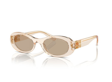 Miu Miu MU06ZS 11T40F Sand Transparent/Dark Brown