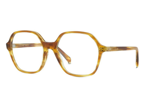 Celine CL50089I 056 Flamed Honey Havana 54mm