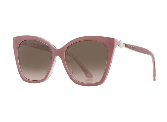 Jimmy Choo RUA/G/S 0Y9A HA Pearled Nude/Brown Gradient