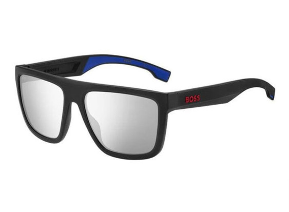 Hugo Boss BOSS 1451/S 0VK/DC Matte Black/Blue/Silver Mirror