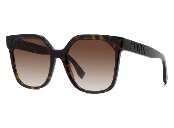 Fendi FE40007I 55 52F Havana/Brown Gradient