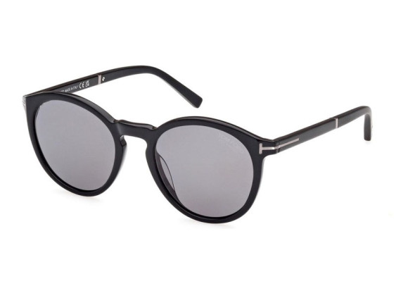 Tom Ford FT1021-N 01D Shiny Black/Smoke Polarized