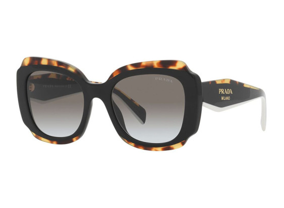 Prada PR16YS 01M0A7 Black/Havana/Grey Gradient