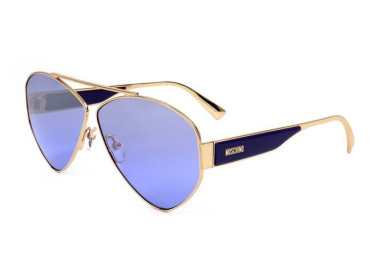 Moschino MOS084/S 0PJP GO Gold/Blue/Grey Azure Silver Mirror