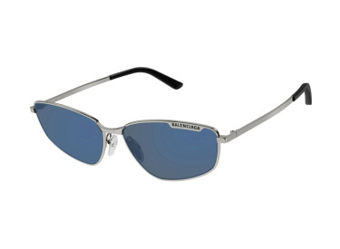 Balenciaga BB0277S 003 Ruthenium/Blue Mirror
