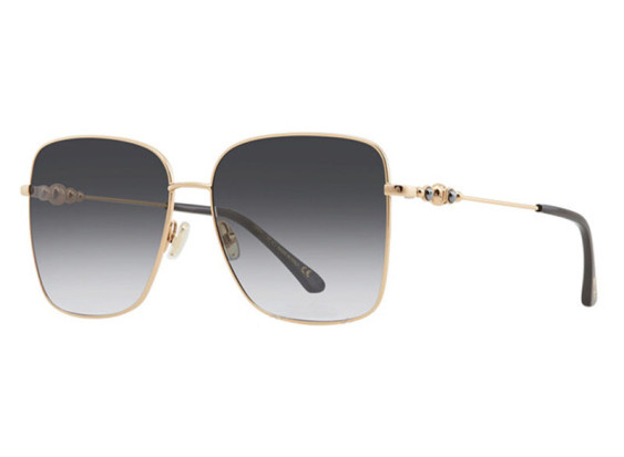 Jimmy Choo HESTER/S 02M2 9O Black Gold / Grey Gradient