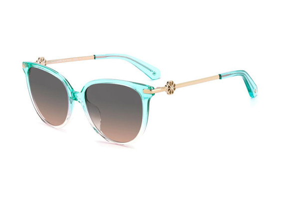 Kate Spade KRISTINA/G/S 0IWB FF Green to Pink Gradient/Gold/Grey Gradient Fuchsia