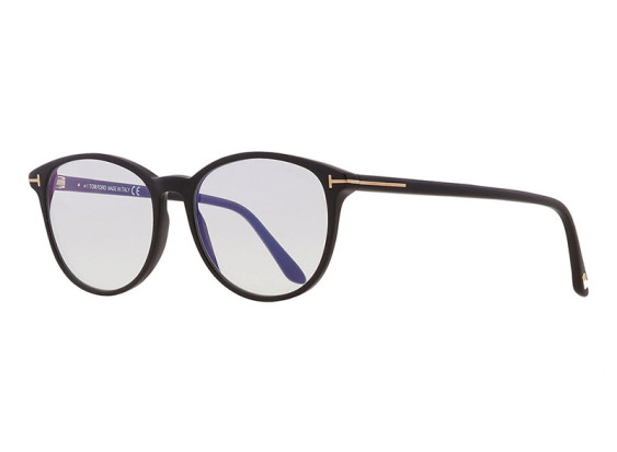 Tom Ford FT5810-B 001 Shiny Black/Clear Blue Light Block 53mm