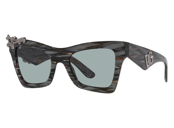 Dolce & Gabbana DG4434 318787 Striped Black/Dark Grey