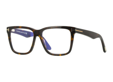 Tom Ford FT6069-B 052 Dark Havana/Clear with Magnetic Clip-On Brown 54mm