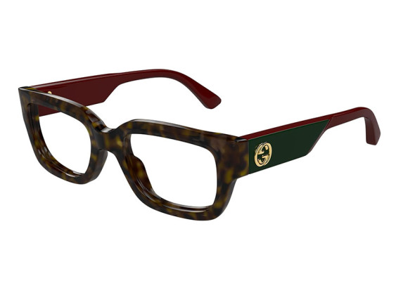 Gucci GG1666O 006 Havana with Red 53mm