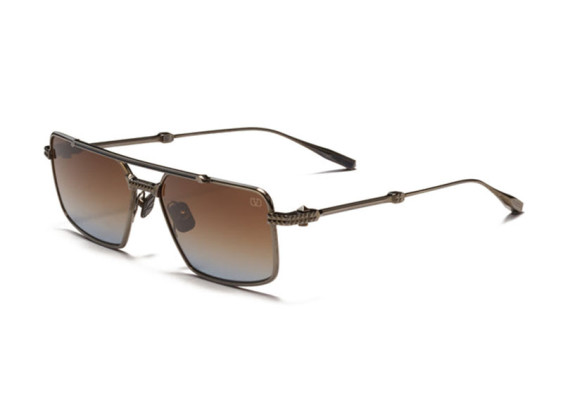Valentino V-SEI VLS-111C Black Rhodium/Blue Enamel/Dark Brown to Blue Gradient AR