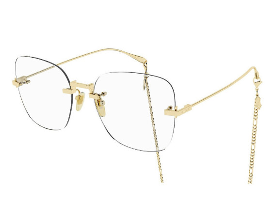Gucci GG1150O 001 Endura Gold with Gold Chain 59mm