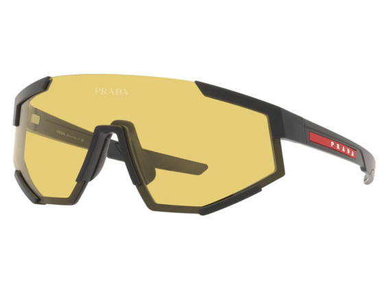 Prada Sport PS04WSF DG004Q Black Rubber/Yellow