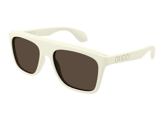 Gucci GG1570S 003 Matte White/Brown