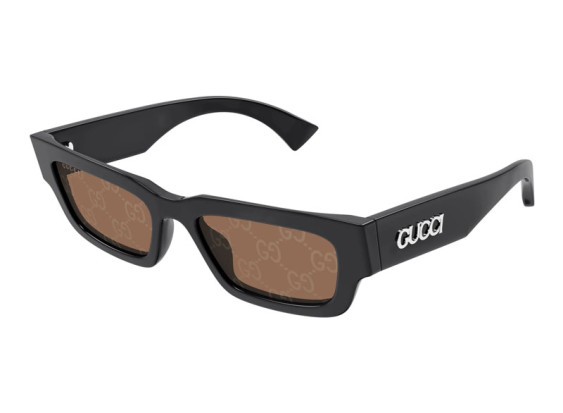Gucci GG1838S 005 Shiny Grey/Brown with GG Pattern