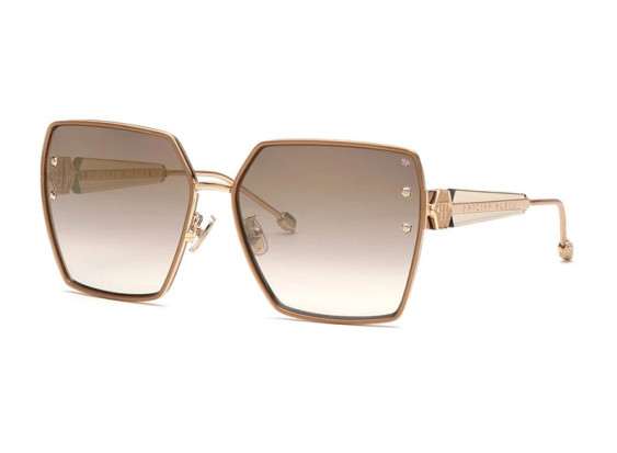 Philipp Plein SPP122V 300G Shiny Rose Gold/Brown Gradient Mirror Gold