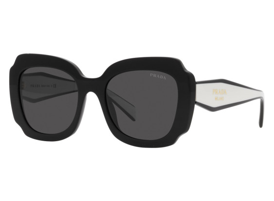 Prada PR16YSF 09Q5S0 Shiny Black/Dark Grey
