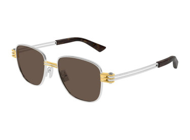 Bottega Veneta BV1380S 001 Silver/Brown