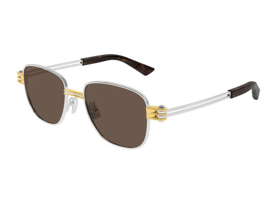 Bottega Veneta BV1380S 001 Silver/Brown