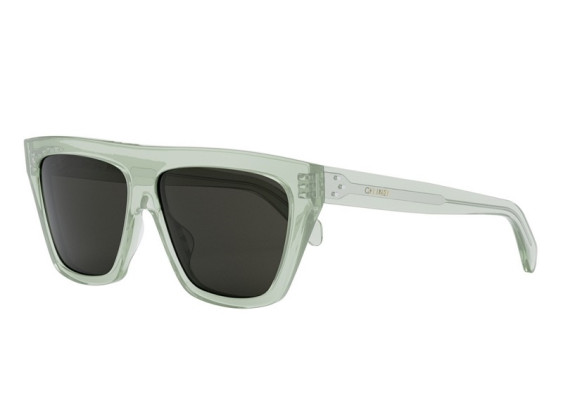 Celine CL40256I 93A Light Green Transparent/Dark Green