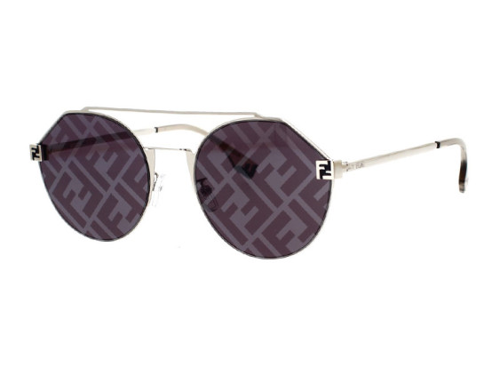 Fendi FE40060U 16X FENDI SKY Silver/Blue with FF Pattern Mirror