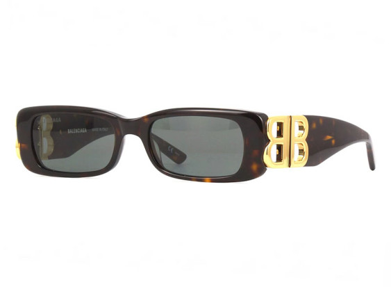 Balenciaga BB0096S 002 Havana/Green