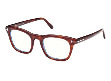 Tom Ford FT5870-B 054 Havana/Clear Blue Light Block 50mm