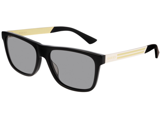Gucci GG0687S 005 Black Gold/Grey