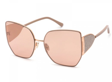 Jimmy Choo RIVER/S 0BKU Gold Nude/Pink Flash SLV