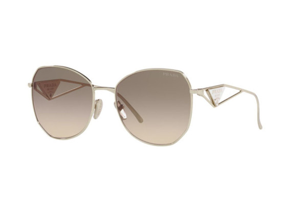 Prada PR57YS ZVN3D0 Pale Gold/Light Brown Grey Gradient
