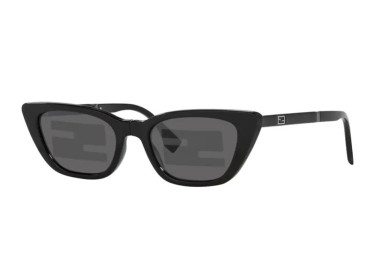 Fendi FE40089I 01C Shiny Black/Smoke Mirror Pattern