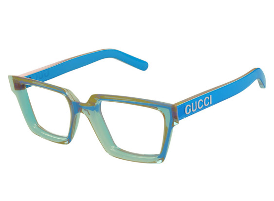 Gucci GG1725O 003 Transparent Neon Light Blue 52mm