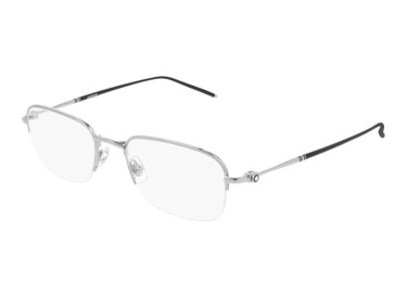 Montblanc MB0131O 001 Silver/Black 52mm