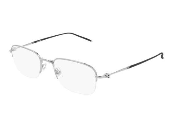 Montblanc MB0131O 001 Silver/Black 52mm