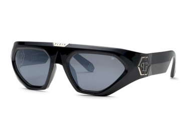 Philipp Plein SPP153 Z42X Shiny Black/Grey Silver Mirror