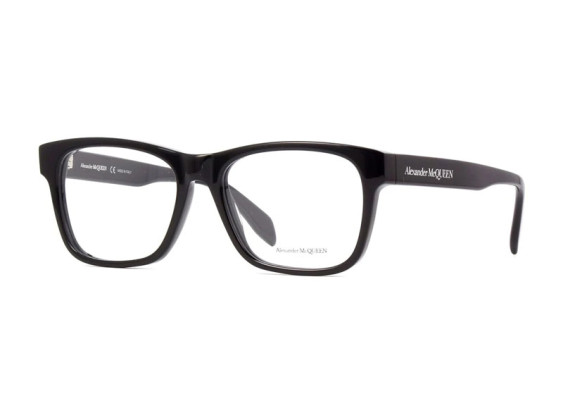Alexander McQueen AM0307O 001 Shiny Black 55mm