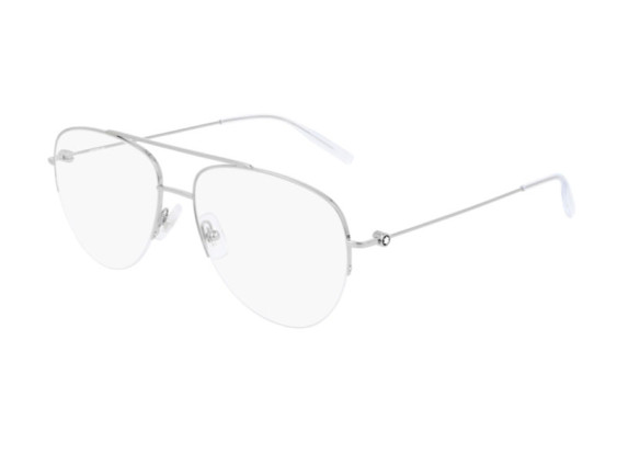 Montblanc MB0077O 003 Silver 57mm