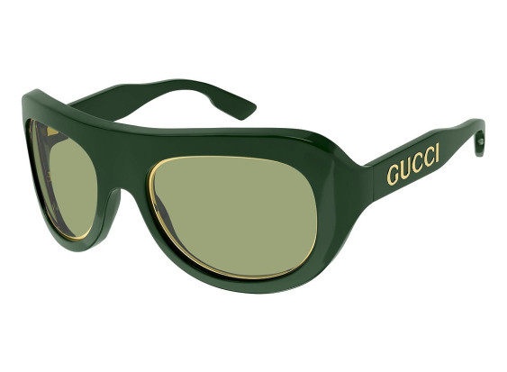 Gucci GG1108S 003 Shiny Green and Gold/Green