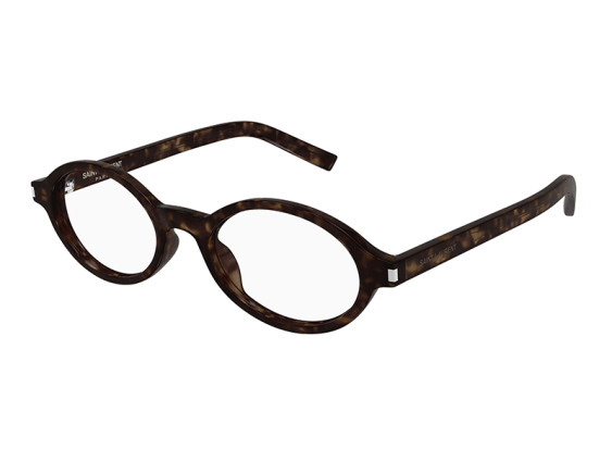 Saint Laurent SL751JEANNE OPT 002 Dark Havana/Clear Blue Light Block 50mm