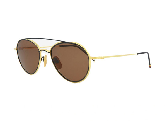 Thom Browne TB109 C-T-GLD-NVY Gold/Brown