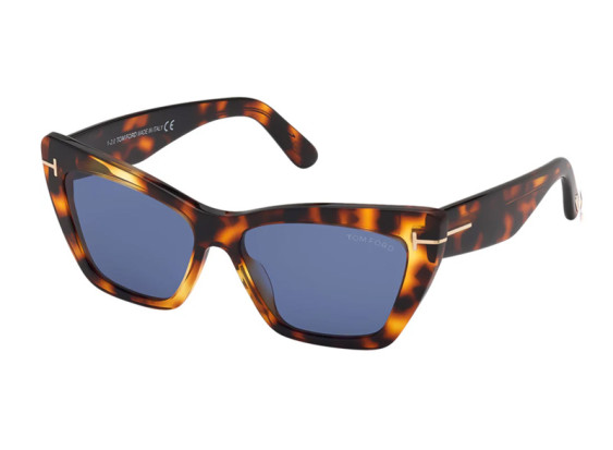 Tom Ford FT0871 55V Colored Havana/Blue