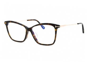 Tom Ford FT5687-F-B 052 Dark Havana/Clear Blue Light Block 56mm