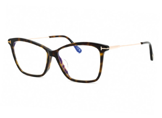 Tom Ford FT5687-F-B 052 Dark Havana/Clear Blue Light Block 56mm