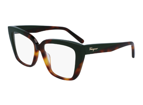Salvatore Ferragamo SF2939N 220 Havana/Dark Green 54mm
