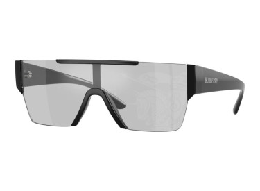 Burberry BE4291 3001/69 Shiny Black/Light Grey Tampo Silver Mirror