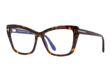 Tom Ford FT5826-B 052 Dark Havana/Clear Blue Light Block 55mm