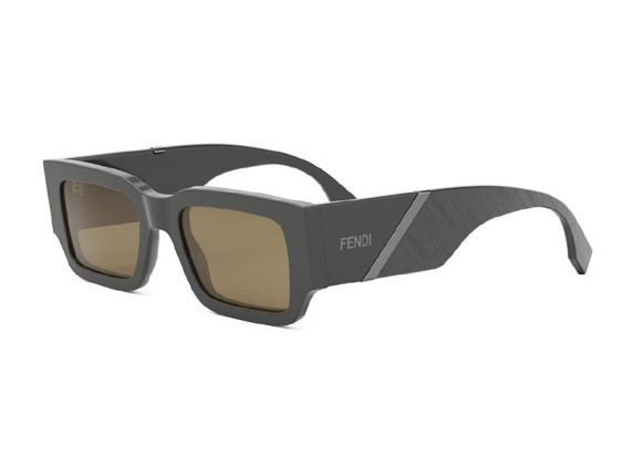 Fendi FE40131I 20E Shiny Grey/Brown