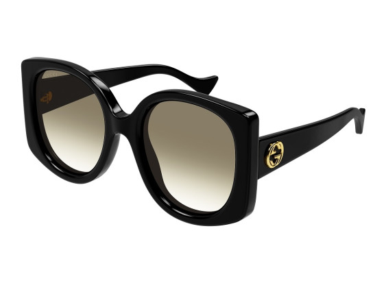 Gucci GG1257SA 004 Black/Gradient Brown