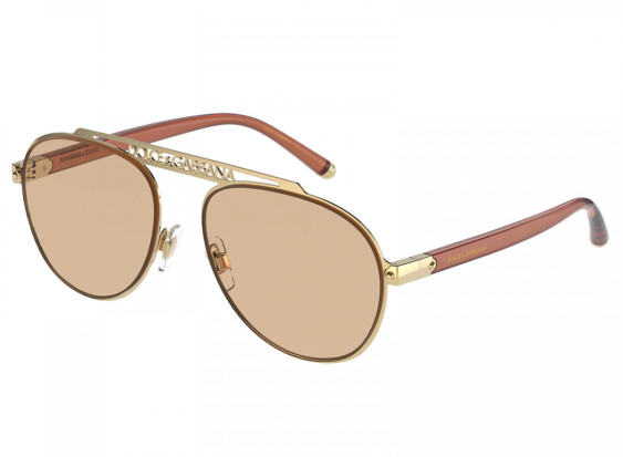 Dolce & Gabbana DG2235 02/93 Gold/Light Brown